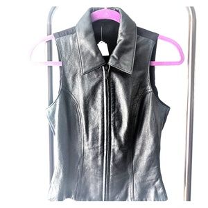 90's Leather "Rachel" Vest
